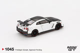 Nissan GT-R Nismo (R35) 2024 (LHD) (Brilliant White Pearl) - MINI GT - 1:64