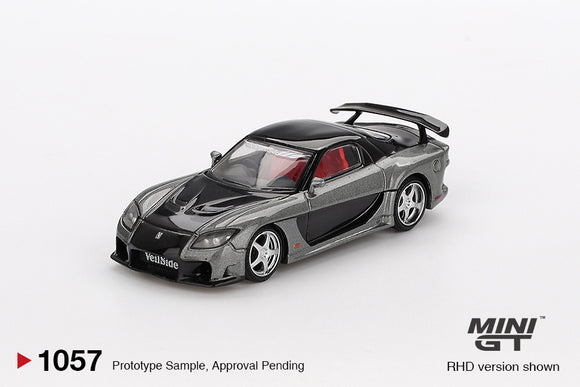 Mazda RX-7 VeilSide Fortune7 (RHD) (Grey) - MINI GT - 1:64