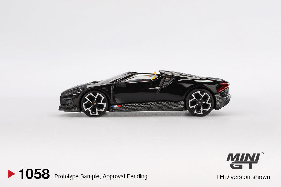 Bugatti W16 Mistral (LHD) (Black) - MINI GT - 1:64 – Modelcars Passion
