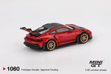 Porsche 911 (992) GT3 RS Weissach Package (LHD) (Guards Red) - MINI GT - 1:64 Modellauto 1/64
