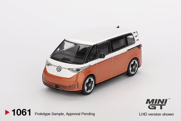 Volkswagen ID. Buzz (LHD) (Candy White/Energetic Orange) - MINI GT - 1:64