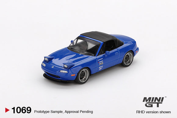 Mazda Miata MX-5 (NA) Tuned (LHD) (Dark Blue) - MINI GT - 1:64