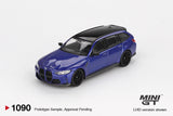 BMW M3 Competition Touring (LHD) (Portimao Blue Metallic) - MINI GT - 1:64 Modellauto 1/64