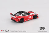 LB WORKS Toyota GR Supra (LHD) (Red/White) - MINI GT - 1:64 - Modelcars Passion