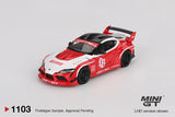 LB WORKS Toyota GR Supra (LHD) (Red/White) - MINI GT - 1:64 - Modelcars Passion