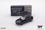 BMW i7 xDrive60 (LHD) (Tanzanite Blue Metallic) - MINI GT - 1:64 Modellauto 1/64