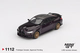 BMW M4 M-Performance (LHD) (Daytona Violet) - MINI GT - 1:64 Modellauto 1/64