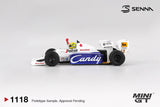 Toleman TG184 #19 Ayrton Senna 1984 Monaco Grand Prix 2nd Place - MINI GT - 1:64 Modellauto 1/64