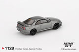 Nissan Skyline GT-R (NISMO BCNR33 CRS Version) (RHD) (Dark Metal Gray) - MINI GT - 1:64 Modellauto 1/64