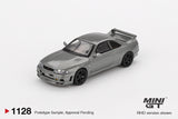 Nissan Skyline GT-R (NISMO BCNR33 CRS Version) (RHD) (Dark Metal Gray) - MINI GT - 1:64 Modellauto 1/64