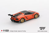 LB★WORKS Lamborghini Aventador Limited Edition (RHD) (Orange MDX 2025) - MINI GT - 1:64 Modellauto 1/64