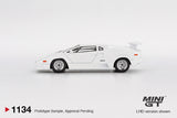 Lamborghini Countach 25th Anniversary (LHD) (White) - MINI GT - 1:64 Modellauto 1/64