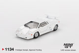 Lamborghini Countach 25th Anniversary (LHD) (White) - MINI GT - 1:64 Modellauto 1/64