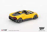 Bugatti W16 Mistral (LHD) (Yellow) - MINI GT - 1:64 Modellauto 1/64
