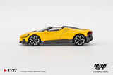 Bugatti W16 Mistral (LHD) (Yellow) - MINI GT - 1:64 Modellauto 1/64