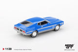 Ford Mustang Mach 1 (LHD) (Grabber Blue) - MINI GT - 1:64 Modellauto 1/64