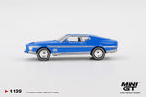 Ford Mustang Mach 1 (LHD) (Grabber Blue) - MINI GT - 1:64 Modellauto 1/64