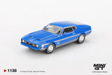 Ford Mustang Mach 1 (LHD) (Grabber Blue) - MINI GT - 1:64 Modellauto 1/64