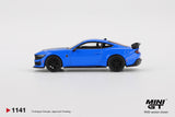 Ford Mustang Dark Horse 2024 (LHD) (Grabber Blue) - MINI GT - 1:64 Modellauto 1/64