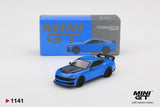 Ford Mustang Dark Horse 2024 (LHD) (Grabber Blue) - MINI GT - 1:64 Modellauto 1/64