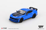 Ford Mustang Dark Horse 2024 (LHD) (Grabber Blue) - MINI GT - 1:64 Modellauto 1/64