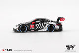 Porsche 911 GT3 R #77 AO Racing 2025 IMSA Petit Le Mans - MINI GT - 1:64 Modellauto 1/64