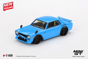Nissan LB★Works Hakosuka (RHD) (Baby Blue) - MINI GT - 1:64