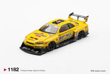 Nissan LB-ER34 Super Silhouette Skyline (RHD) (Sport Yellow) - MINI GT - 1:64 Modellauto 1/64