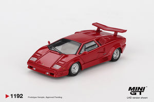 Lamborghini Countach 25th Anniversary (LHD) (Red) - MINI GT - 1:64