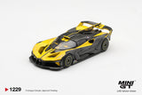 Bugatti Bolide (LHD) (Yellow) - MINI GT - 1:64 Modellauto 1/64
