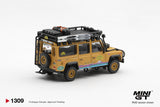 Land Rover Defender 110 1998 Camel Trophy Tierra del Fuego CT.10 USA - MINI GT - 1:64 Modellauto 1/64