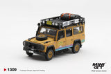 Land Rover Defender 110 1998 Camel Trophy Tierra del Fuego CT.10 USA - MINI GT - 1:64 Modellauto 1/64