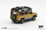 Land Rover Defender 110 1998 Camel Trophy Tierra del Fuego CT.36 Romania - MINI GT - 1:64 Modellauto 1/64