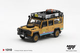Land Rover Defender 110 1998 Camel Trophy Tierra del Fuego CT.36 Romania - MINI GT - 1:64 Modellauto 1/64
