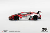 Lamborghini Huracán GT3 EVO2 #9 Pfaff Motorsports Weathertech GTD Pro 2025 - MINI GT - 1:64 Modellauto 1/64