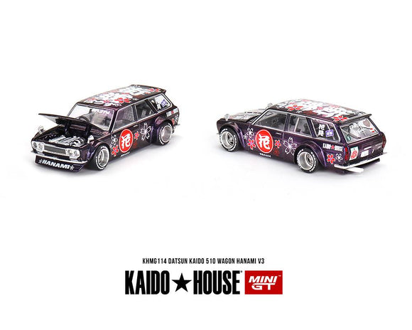 Datsun KAIDO 510 Wagon Hanami V3 - MINI GT - 1:64