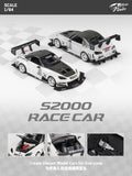 Honda S2000 Race Car (Metallic White) - Micro Turbo - 1:64 - Modelcars Passion