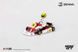 Senna Kart Formula K #2 Ayrton Senna Da Silva Masters of Paris Bercy 1993 - MINI GT - 1:64 Modellauto 1/64