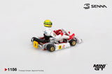 Senna Kart Formula K #2 Ayrton Senna Da Silva Masters of Paris Bercy 1993 - MINI GT - 1:64 Modellauto 1/64