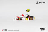 Senna Kart Formula K #2 Ayrton Senna Da Silva Masters of Paris Bercy 1993 - MINI GT - 1:64 Modellauto 1/64