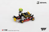 Senna Kart Formula K #9 Ayrton Senna Da Silva Karting World Championship 1981 - MINI GT - 1:64 Modellauto 1/64