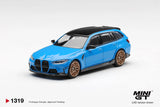 BMW M3 Performance Touring (LHD) (Riviera Blue) - MINI GT - 1:64 Modellauto 1/64