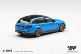 BMW M3 Performance Touring (LHD) (Riviera Blue) - MINI GT - 1:64 Modellauto 1/64