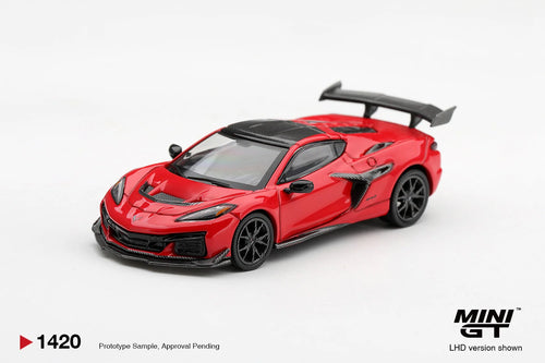 [Preorder] Chevrolet Corvette ZR1 (LHD) (Torch Red) - MINI GT - 1:64