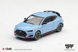 Hyundai Veloster N Performance (LHD) (Blue) - MINI GT - 1:64 Modellauto 1/64