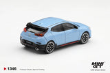 Hyundai Veloster N Performance (LHD) (Blue) - MINI GT - 1:64 Modellauto 1/64