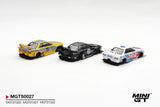 [Preorder] INOZETEK x Liberty Walk R32 3 cars set 2026 Show Edition : Nissan Skyline GT-R (R32) LB-Kaido Works #23 (Yellow), Nissan Skyline GT-R (R32) LB-Kaido Works #23 (Black), Nissan Skyline GT-R (R32) LB-Kaido Works Liqui Moly #13 - MINI GT - 1:64 Modellauto 1/64