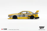 [Preorder] INOZETEK x Liberty Walk R32 3 cars set 2026 Show Edition : Nissan Skyline GT-R (R32) LB-Kaido Works #23 (Yellow), Nissan Skyline GT-R (R32) LB-Kaido Works #23 (Black), Nissan Skyline GT-R (R32) LB-Kaido Works Liqui Moly #13 - MINI GT - 1:64 Modellauto 1/64
