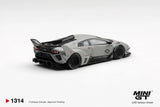 LB-Silhouette WORKS Lamborghini Murcielago GT EVO (LHD) (Grey) - MINI GT - 1:64 Modellauto 1/64