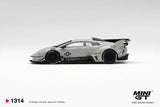 LB-Silhouette WORKS Lamborghini Murcielago GT EVO (LHD) (Grey) - MINI GT - 1:64 Modellauto 1/64